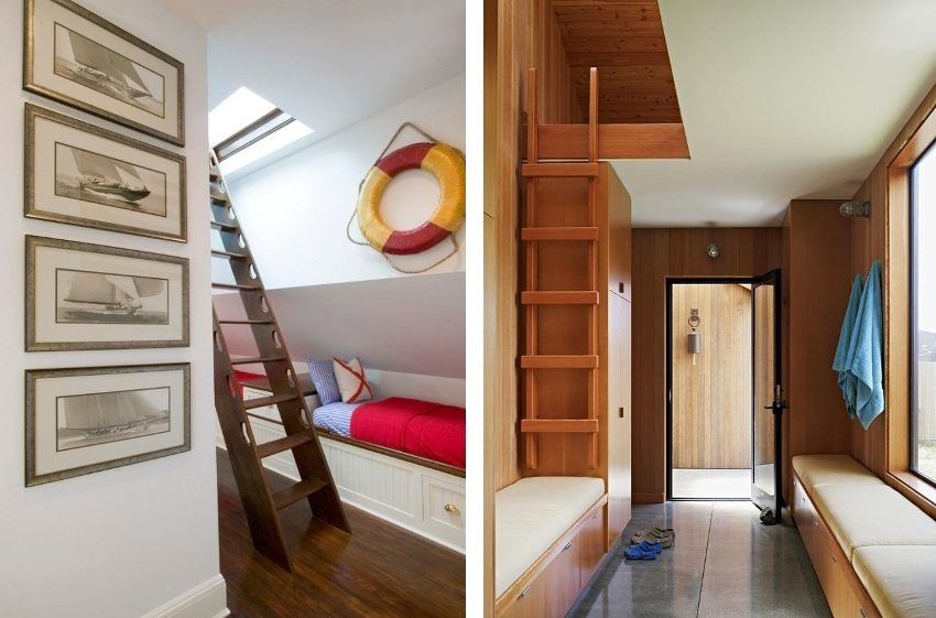 Drevené schody v súkromnom dome: projekty, fotografie
