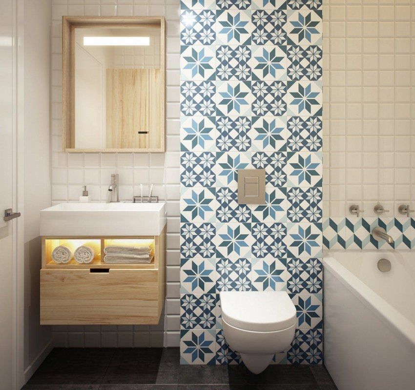Návrh kúpeľní v kombinácii s toaletou: fotografie interiérov a zaujímavé riešenia