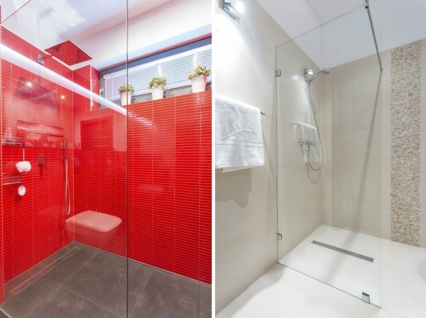 Sprchová obrazovka zo skla bez panvice: pohodlné riešenie pre kúpeľňu