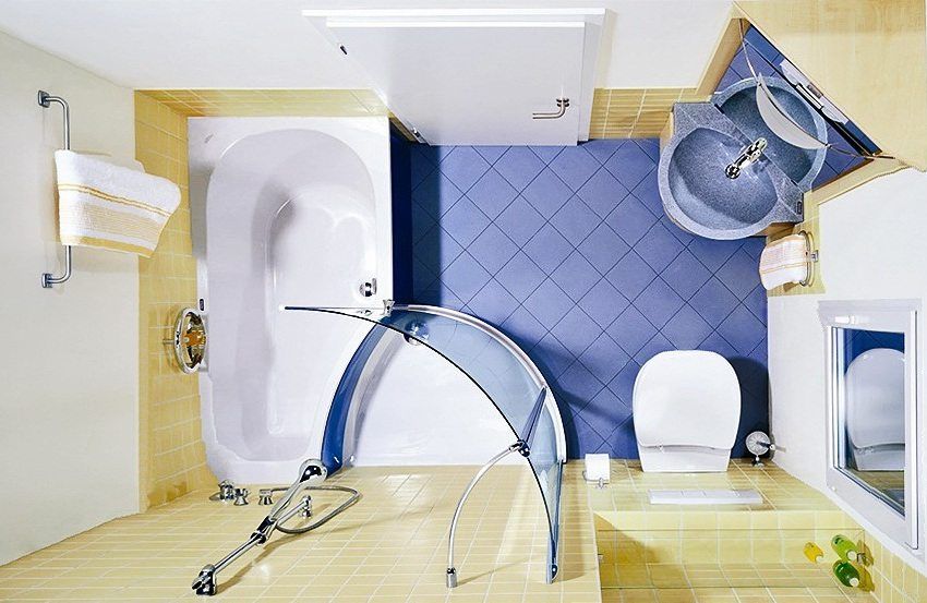Foto opravy kúpeľne malej veľkosti: vytvorenie kúpeľne múdro