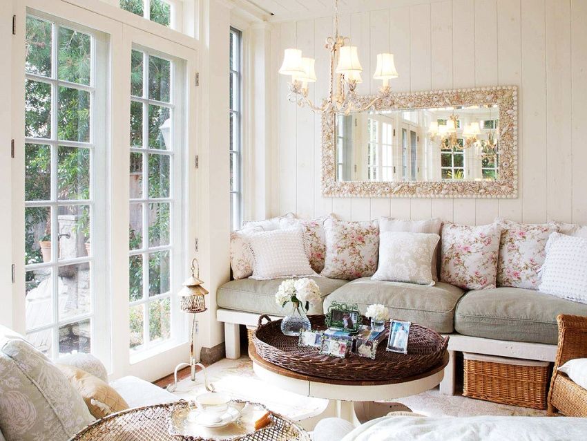 Obývacia izba v štýle Provence: ako vytvoriť krásny rustikálny interiér