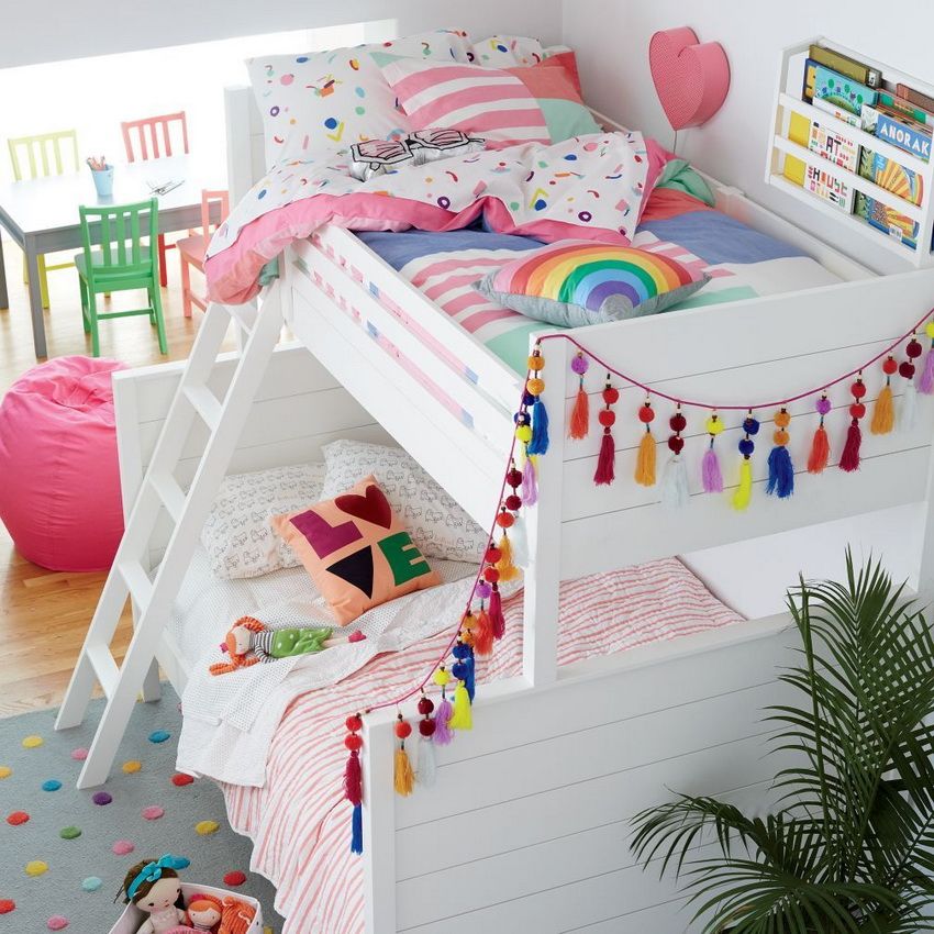 Detská poschodová posteľ: nápady na vytvorenie útulného rohu pre deti