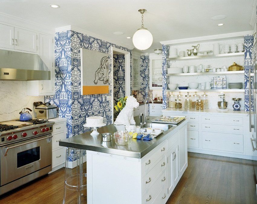 Umývateľná tapeta pre kuchyňu: katalóg nápadov na vytváranie interiérov