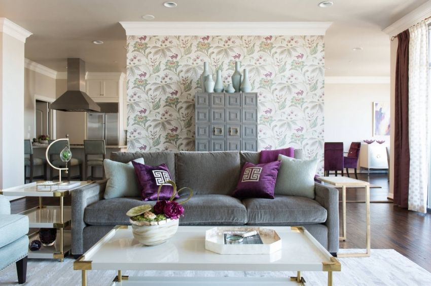 Tapety pre obývaciu izbu: fotografie interiérov so zaujímavým dizajnom