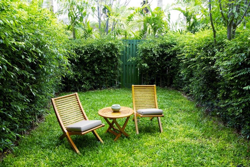 Záhradný nábytok, aby: štýlový dizajn miestnej oblasti