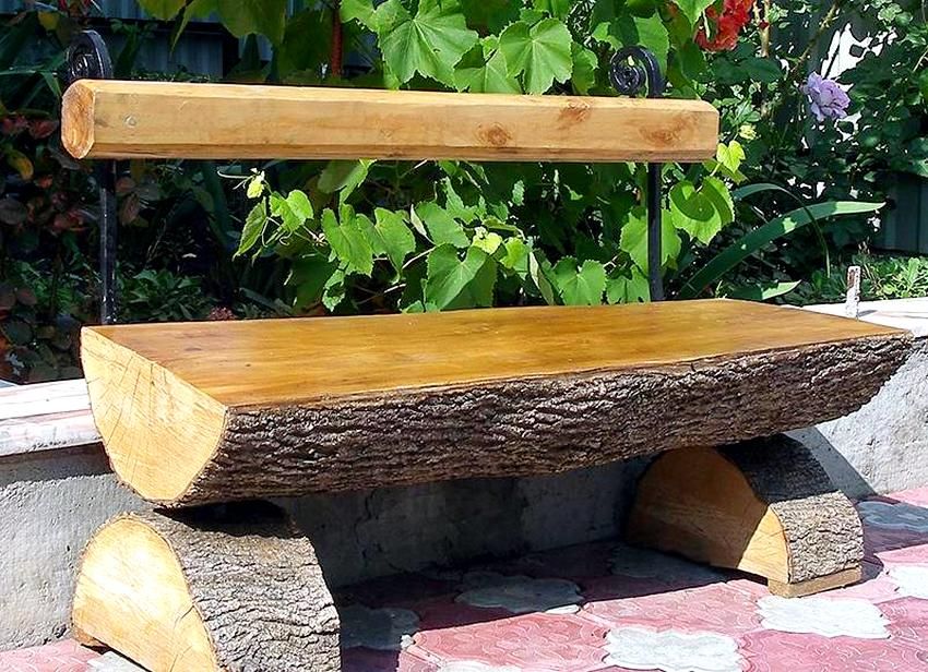 Záhradná lavica so zadnou časťou urobte sami: výkresy zaujímavých produktov