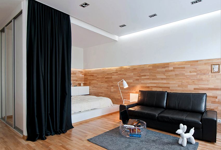 Izbová miestnosť pre spálňu a obývaciu izbu: dizajn a funkčný obsah